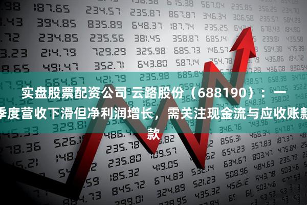 实盘股票配资公司 云路股份（688190）：一季度营收下滑但净利润增长，需关注现金流与应收账款